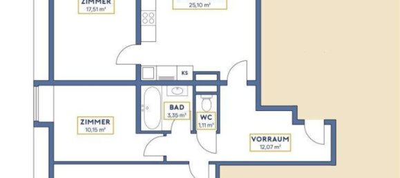 4غرفة شقة في Simmering, Austria رقم 131740 8