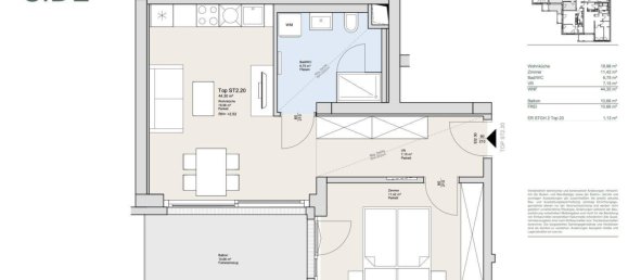 2 rooms Duplex in Dobling, Austria No. 176640 12