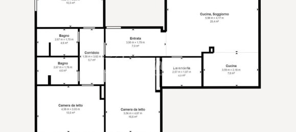 4 rooms Apartment in Alessandria, Italy No. 8470 21