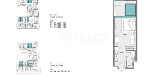 1 غرف نوم شقة في Dubai Land, UAE رقم 108208 14