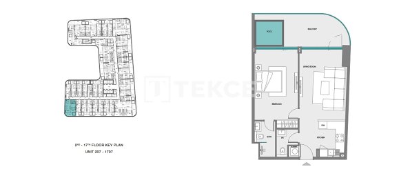 1 غرف نوم شقة في Dubai Land, UAE رقم 108208 22