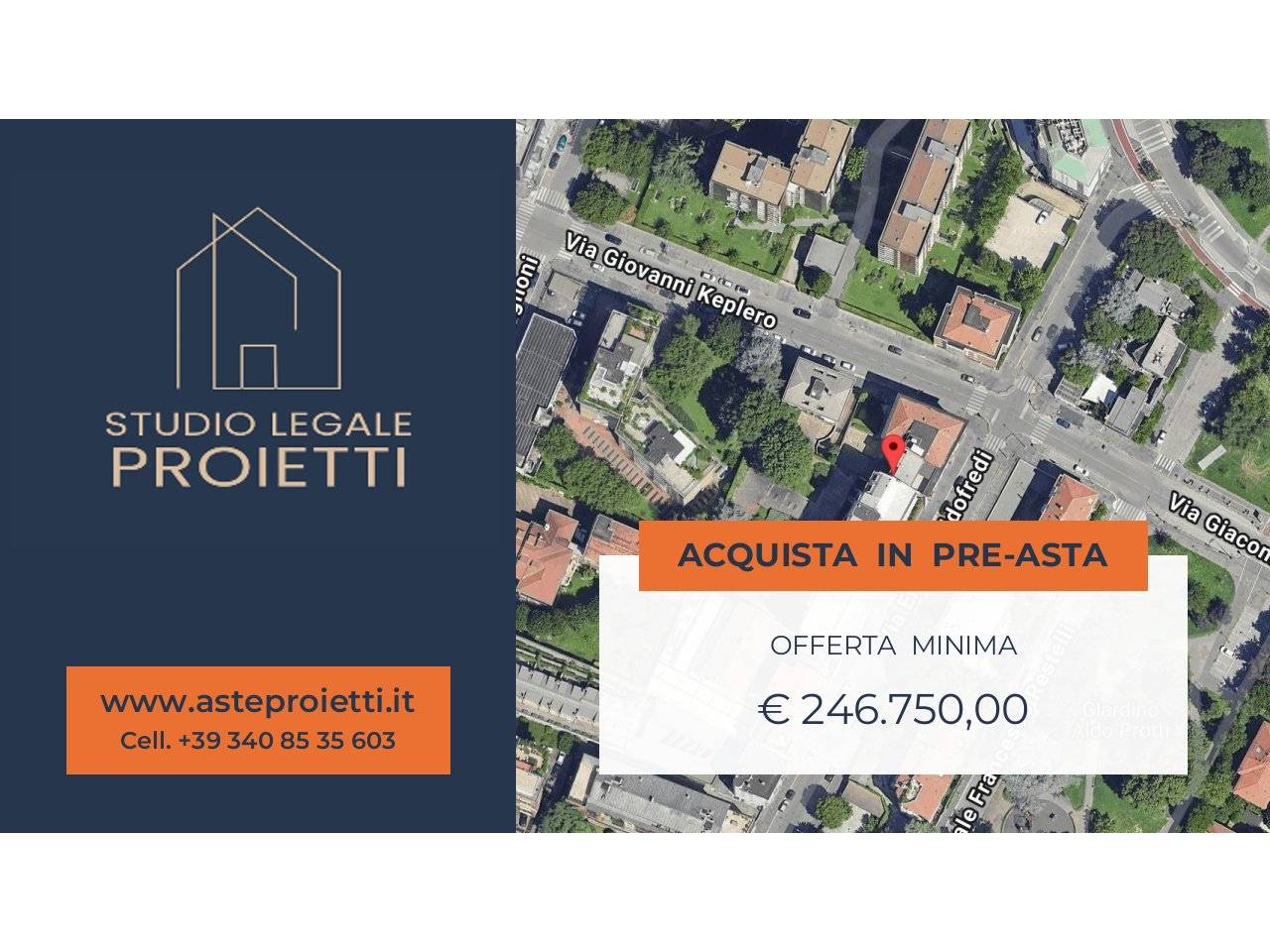 1 bedroom Apartment in Milan, Italy No. 307674