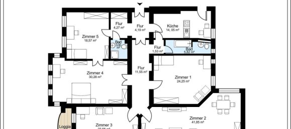 5 rooms Apartment in Halensee, Germany No. 348174 2
