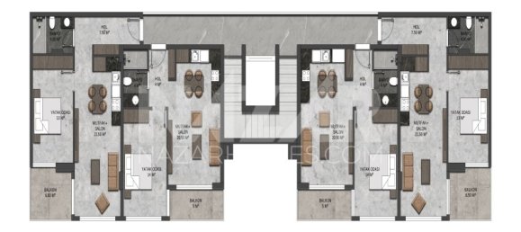 Apartment 3+1 in Alanya, Turkey No. 14416 22