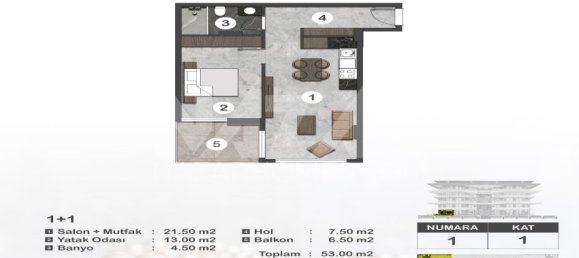 Apartment 3+1 in Alanya, Turkey No. 14416 20