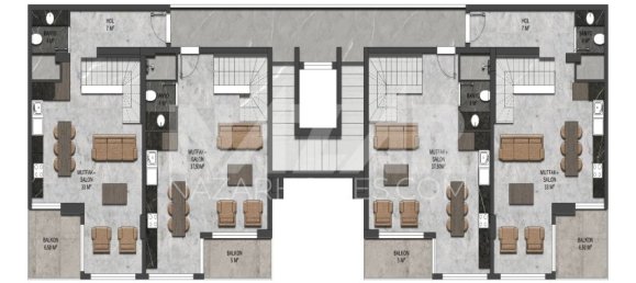 Apartment 3+1 in Alanya, Turkey No. 14416 24