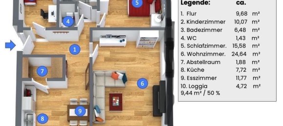 2 Schlafzimmer Wohnung in Miesbach, Germany, Nr. 296754 18