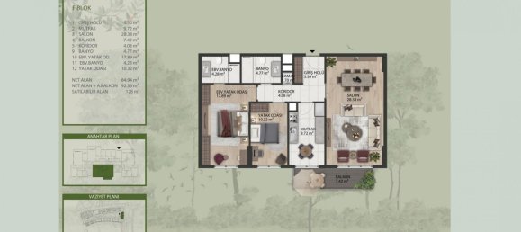 3 rooms Apartment in Basaksehir, Turkey No. 27471 6