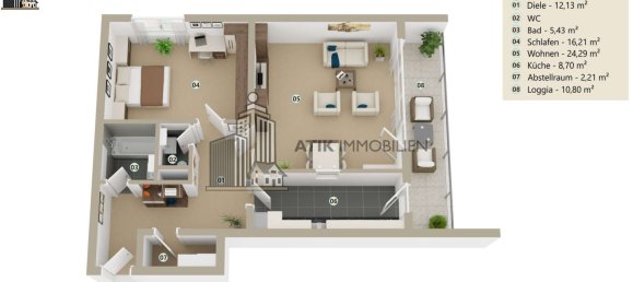 Apartamento de 1 dormitorio en Rhein-Neckar-Kreis, Germany No. 368374 15