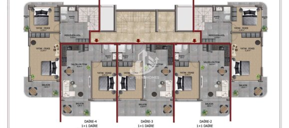 Квартира 1+1 в Кестель, Турция № 6995 18