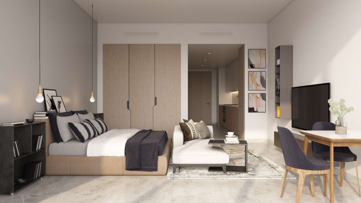 Apartamento T2 em PENINSULA TWO, Business Bay, UAE N.º 58549