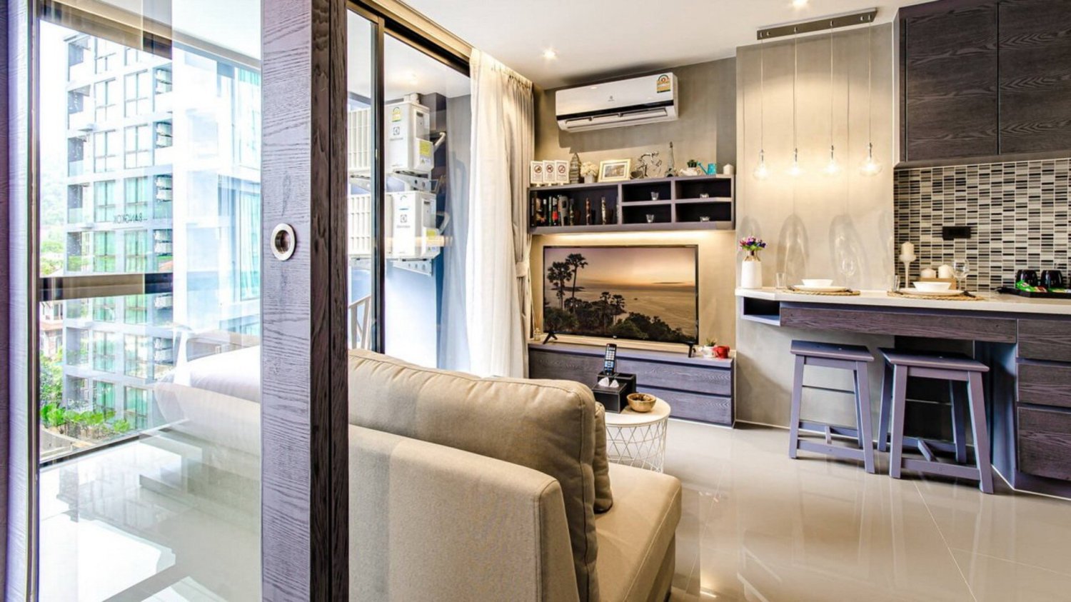 Apartamento com 1 quarto em condomínio em Citygate Condominium Phuket, Thailand N.º 32093