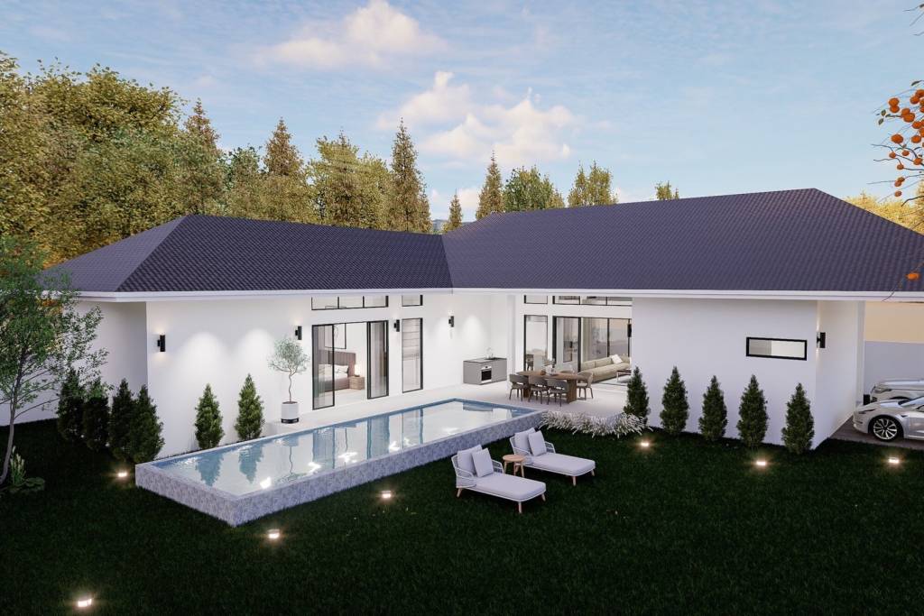 Вилла с 3 спальнями в Хуа Хин, Таиланд № 63242