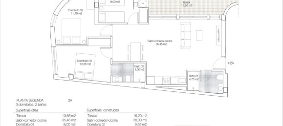 3 Schlafzimmer Wohnung in Torrevieja, Spain, Nr. 6834 3