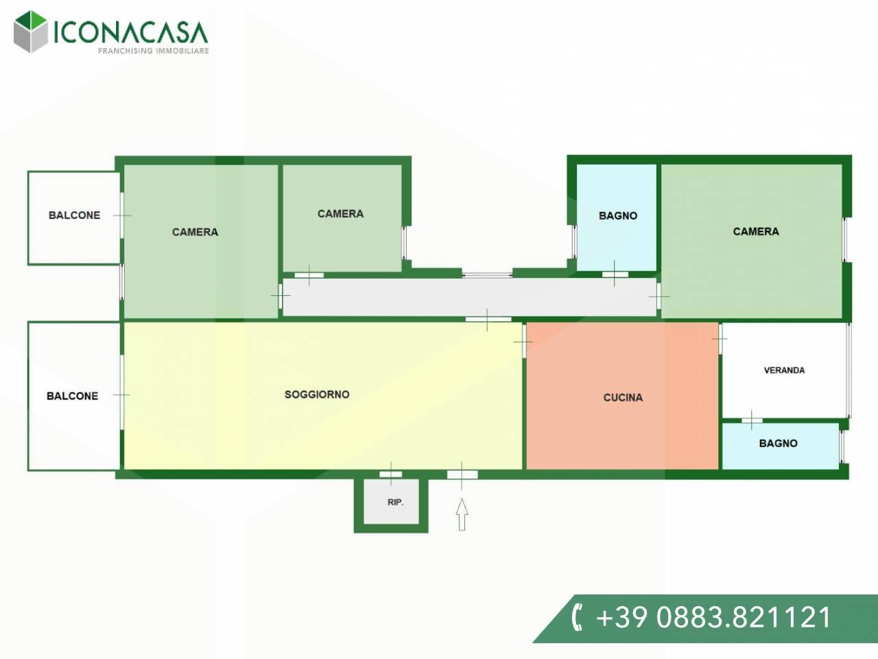 4-salle Appartement à Andria, Italy No. 13130