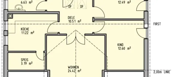 Квартира с 3 комнатами в Айхштетт, Германия № 125410 22