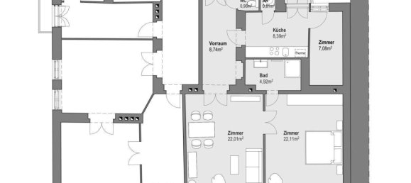 Apartamento de 3 habitaciónes en Meidling, Austria No. 183475 16