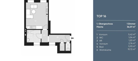 Estúdio em Leopoldstadt, Austria N.º 195439 12