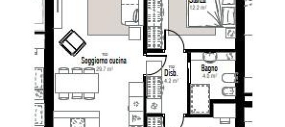 3 rooms Apartment in Trentino-Alto Adige, Italy No. 11663 4