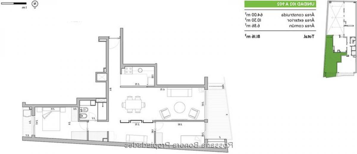 2 bedrooms Apartment in Montevideo, Uruguay No. 11112