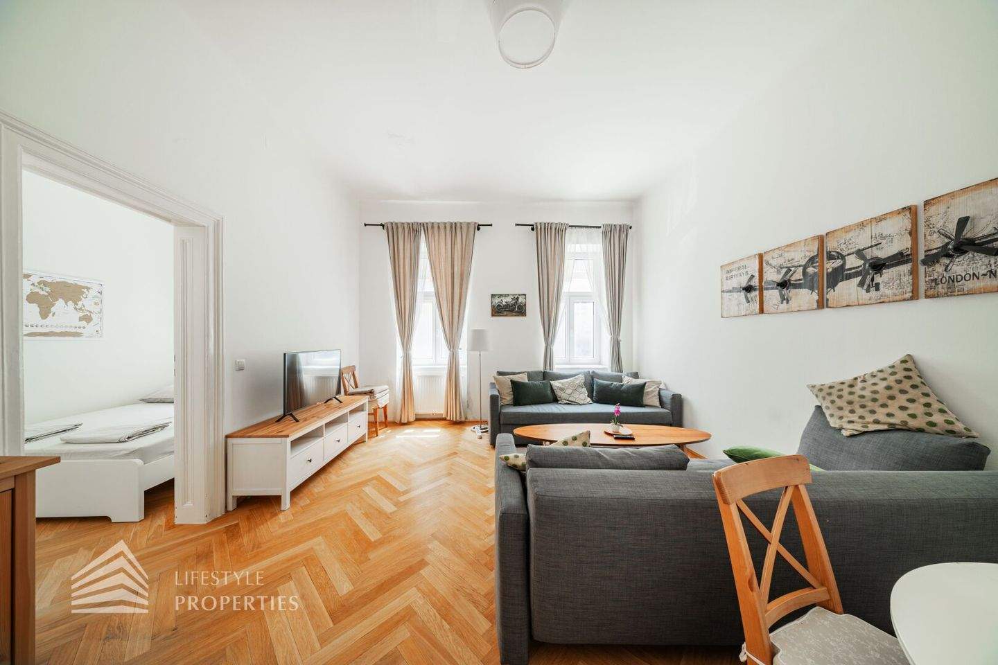 2غرفة شقة في Leopoldstadt, Austria رقم 198380