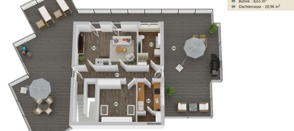 2 chambres Penthouse à Esslingen, Germany No. 245054 5