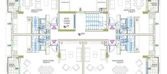 Penthouse 3+1 em Gazipasa, Turkey N.º 22833 10