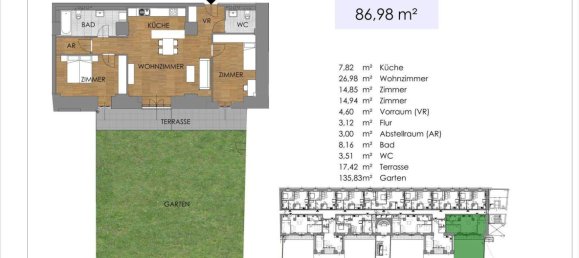 2 rooms Apartment in Bruck an der Leitha, Austria No. 19826 11