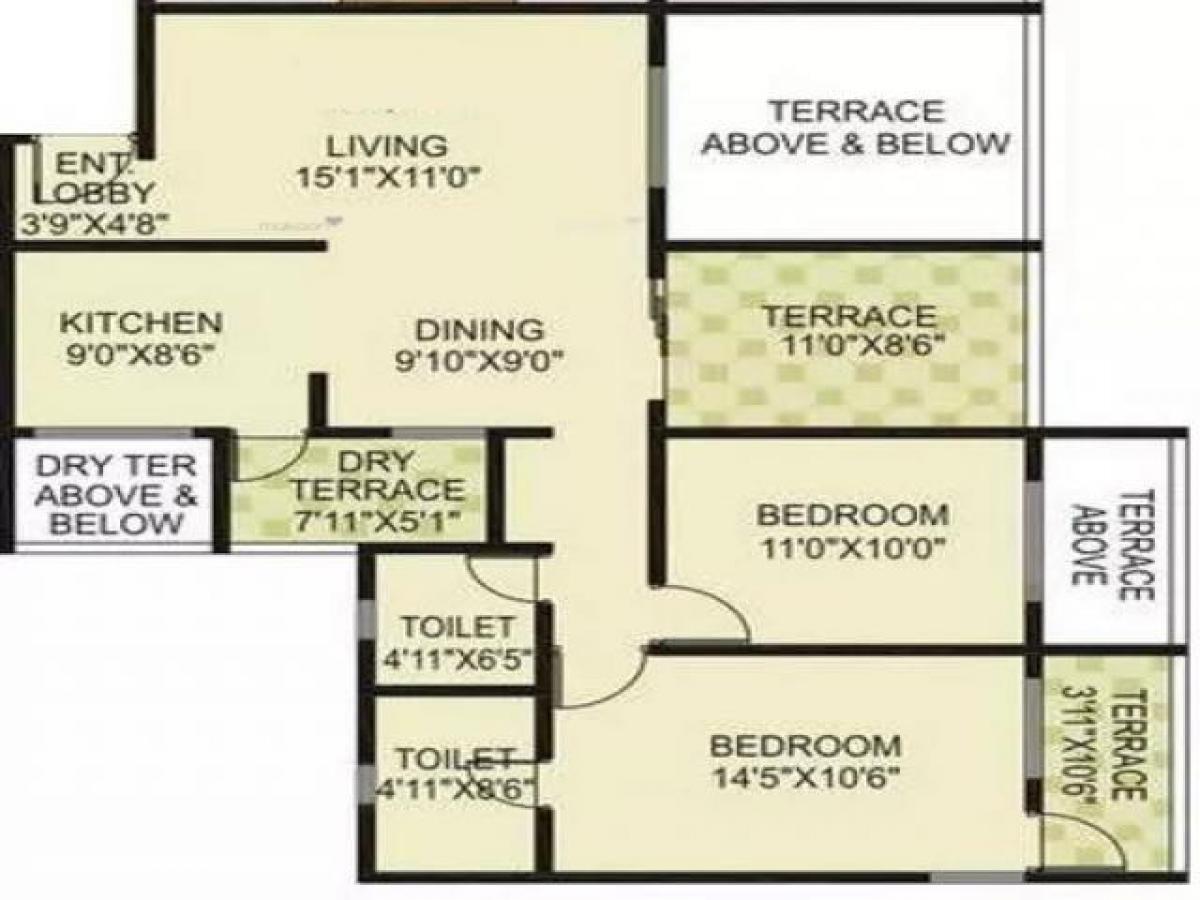 2 bedrooms House in Pune, India No. 47476