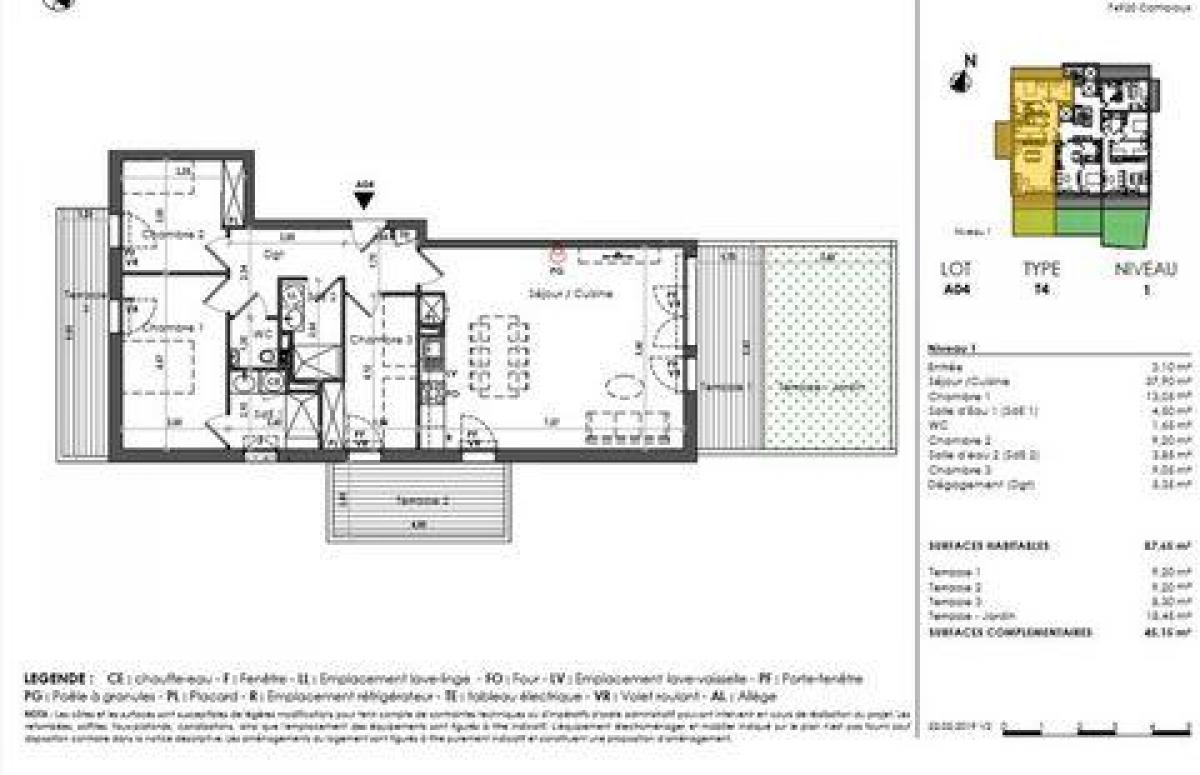 Apartamento com 3 quartos em condomínio em Combloux, France N.º 31322