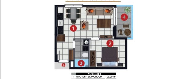 Apartamento de 1+1 en Mahmutlar, Turkey No. 10317 29