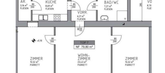 3-Zimmer Wohnung in Pottendorf, Austria, Nr. 250737 14