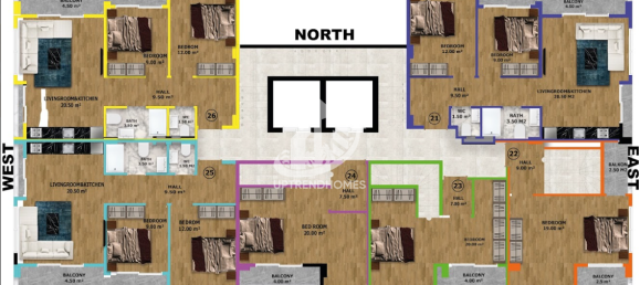 Apartamento 2+1 em Alanya, Turkey N.º 960 11