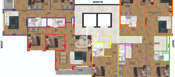Apartamento 2+1 em Alanya, Turkey N.º 960 14