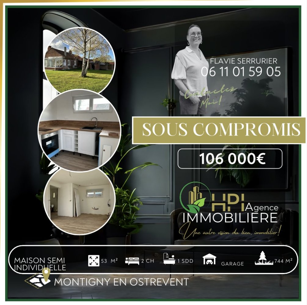 Дом с 2 спальнями в Монтиньи-ан-Остреван, Франция № 49429