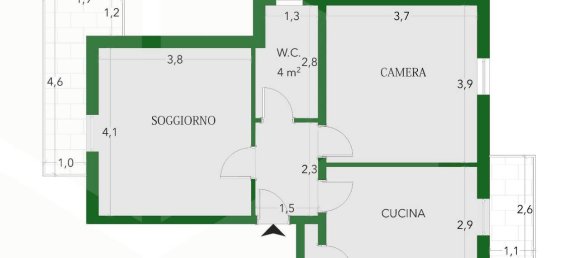 4 rooms Apartment in Bologna, Italy No. 191356 32