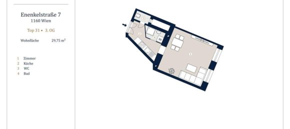 Studio in Ottakring, Austria, Nr. 207373 6