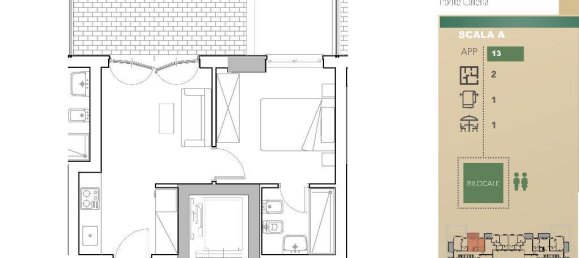 2 rooms Apartment in Rome, Italy No. 19875 10