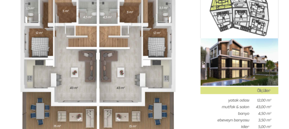 Villa 3+1 in Gökova, Turkey, Nr. 20523 2