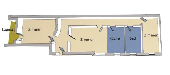 3 rooms Apartment in Prenzlauer Berg, Germany No. 14315 10