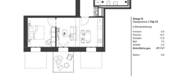 Apartamento de 2 habitaciónes en Vienna, Austria No. 250189 13