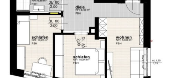 Ático de 3 habitaciónes en Inzing, Austria No. 195208 7