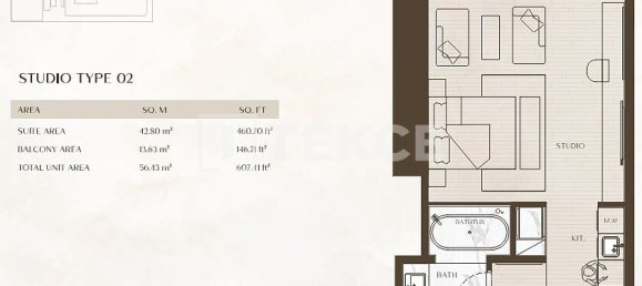 Apartamento de 1 dormitorio en Business Bay, UAE No. 24917 14