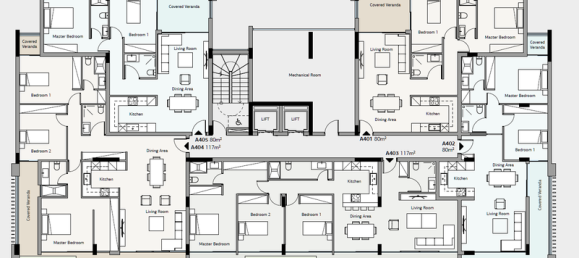 Пентхаус с 3 спальнями в Гермасойя, Кипр № 14994 2