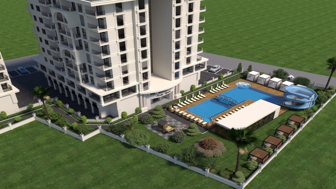 شقة 1+1 في Novita Square Residence, Mahmutlar, Turkey رقم 35158