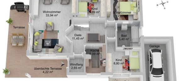 2 غرف نوم بنغالو في Stade, Germany رقم 286891 15