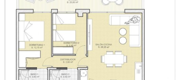 2 bedrooms Penthouse in Finestrat, Spain No. 9599 21