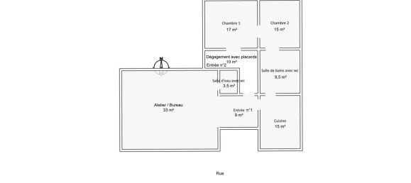 Apartamento de 2 dormitorios en Strasbourg, France No. 211834 2