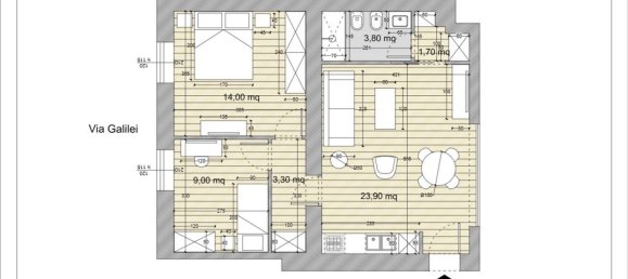 1 Schlafzimmer Wohnung in Rome, Italy, Nr. 332886 5