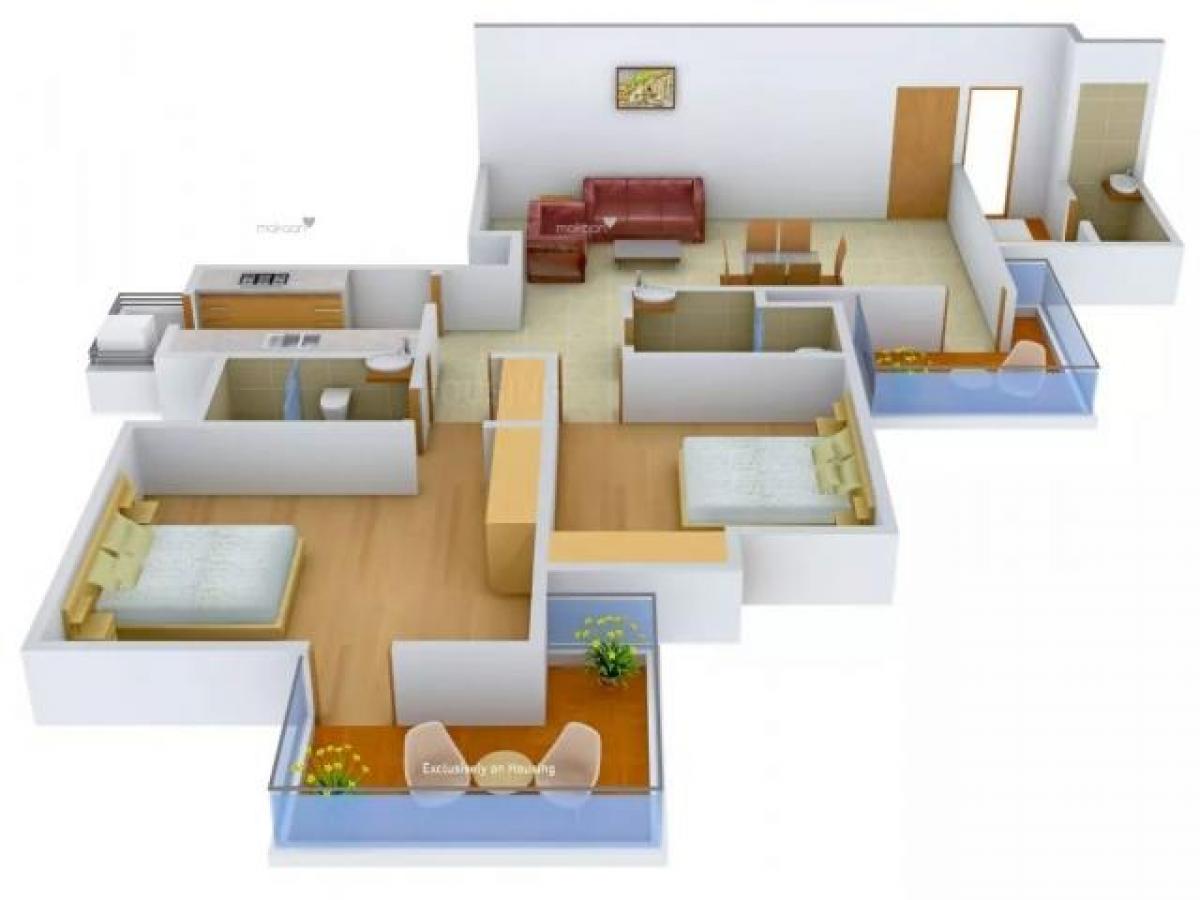 2 bedrooms House in Gurgaon, India No. 48941